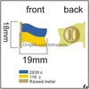 Konst och hantverk ukrainska stiftmetall Badge Brosch Patriot Flag Banner Individual Package Drop Delivery Home Garden Dhufn