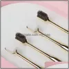 Porte-brosse à dents 5Pcs / Lot Adt Golden Handle Fashion Poils souples jetables pour El Gift Drop Delivery Home Garden Bath Bathroom A Dh3Z0