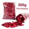 Baño 500g/paquete 100% pétalos de rosa natural flores secas