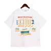 23SS Herr T-shirts Rhude T-shirt Hög kvalitet Herr Dam Designer T-shirts Nytryckt Mode T-shirt Herr Toppkvalitet US Storlek S-XXL