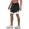 Męskie spodenki do kieszeni do biegania szorty Mężczyźni 2 na 1 2020 gimnastyczne szorty Mężczyźni Kamuflaż Sport Fitness Shorts trening trening Tennis Short Pants J230531