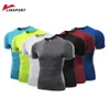 Mäns T-shirts Herrarna som kör T-shirt Komprimering Gym Kläder Fitness Shirts Muskulering Bodybuilding Sportwear Basketball Jerseys Rash Guards J230531