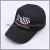 Party Hats Donald Trump 2024 Cap Embroidered Baseball Hat With Adjustable Strap Keep America Great Banner Drop Delivery Home Garden Dhqsc