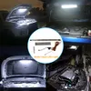 Vit under Hood LED-lampor för bilhuvljuspaket med automatisk på/off-universal passar alla fordon bilhuvljus 36 cm