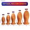 Adult Toys Soft Liquid Silicone Oversize Egg Shape Anal Plug Dildos Big Anal Dilator Butt Plug Stimulate Anus Sex Toys for Women Men BDSM L230518