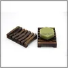 Soap Dishes 2 Styles Natural Wooden Bamboo Dish For Bath Shower Plate Bathroom Drop Delivery Home Garden Accessories Dhb1W