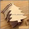 Décorations De Noël 10 Pcs / Sac Décoration Chaussettes En Bois Arbre Cerf Naturel Bricolage Ornements Suspendus Pendentif De Noël Drop Delivery Home Gard Dhj6I