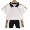 Katoenen kinderen kleding set kinderen designer t-shirt broek 2-delige pak peuter baby outfit jongens meisje mode kleding