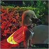 Dog Apparel Led Glowing Cat Usb Rechargeable Colorf Antilost Luminous Pet Supplies Drop Delivery Home Garden Dhnlk