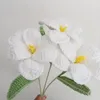 Dekoratif Çiçekler Örgü Çiçek Laleleri Sahte Buket Düğün Dekorasyonu El dokuması ev masa dekorasyon Yaratıcı Örgü
