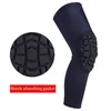 Knie pads 1 pc basketbalbeschermer compressie mouw honingraat schuim brace knipad fitness gear volleybal ondersteuning sporten