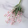 Decorative Flowers Simulated White Creamy Acacia Beans Artificial Plants Bonsai Magnolia Denudata Home Party Wedding Decoration