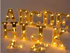 Oro Blanco Luminoso 26 Letras LED en inglés Luz de noche Alfabeto Número Lámpara Navidad Boda Fiesta de cumpleaños Proponer decoración