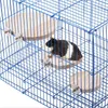 Toys 5st Natural Wood Hamster Stand Platform Rat Activity Playground Chinchilla Cage Accessoarer med brickor för fåglar O11 21