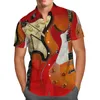 Męskie koszule narzędzia mechaniczne Hawajskie koszula 3D drukowane mężczyźni Summer Fashion krótkie rękawy męskie męskie camisa masculina 5xl