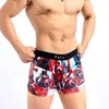 MUITOPANTES boxeador masculino masculino lycra macho pura calcinha shorts crânio macio suave marve