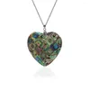 Pendentif Colliers D'été Paon Coeur Shell Collier Ormeau Femmes Bijoux Fleur Forme Ronde GP087