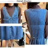 Women's Jeans Women's Loose Denim Strap Dress For Women Blue Maternity Wear Spring Autumn Winter V-neck Long Skirt Retro Gentle And