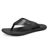 Slippers handgemaakte lederen zomerse mode mannen slippers outdoor ademen comfortabele flip-flops grote maat