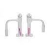 Deux styles de tour de contrôle de soudure complète Terp Slurper Quartz Banger fumant des clous de quartz sans soudure à bord biseauté avec des piliers de quartz rubis en marbre de verre pour les tuyaux de plates-formes Dab