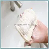 Bath Brushes Sponges Scrubbers 9X14Cm Cotton Linen Soap Bag Beam Mouth Type Environmental Protection Handmade Foaming Net Drop De Dhndv