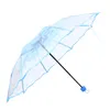 Umbrellas Transparent Folding Umbrella Sun Protection Travel Clear Outdoor Raining Day Sunny Foldable