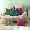 Taie d'oreiller Boho Style Imprimer Er Mandala Motif Peau De Pêche Douce Canapé Coussin Bohème 40 Designs Dbc Drop Delivery Maison Jardin Texti Dhbht