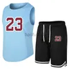 Heren Trainingspakken Zomer 23 Mouwloos T-shirt Set Mannen Sport Sneldrogende tanktop + shorts Heren Fitness Competitie Trainingsvest Winnaar Trainingspak J230531