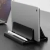 Suporte vertical laptop stand durável plástico laptop duplo suporte com doca ajustável