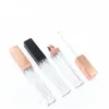 Bouteilles de stockage 5ml Lip Gloss Récipient en plastique Vide Rose Gold Scrub Black Tube Mini Split Bottle LX2960