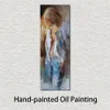 Popular Artwork Girl Modern Canvas Art Hand Painted Willem Haenraets Landscape Dining Room Decor