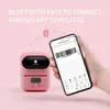 Yazıcılar M110 Termal Taşınabilir Yazıcı Kağıt Etiket Mini Cep Termal Yazıcı Yazdırma Kablosuz Bluetooth Labeller Android iOS