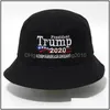 Party Hats 2024 Donald Trump Embroidery Bucket Hat Keep America Great Fish Cap Drop Delivery Home Garden Festive Supplies Dhgbt