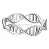 Bagues de bande Kinitial 2pclot Hot ADN Collier Bague Ensembles de Bijoux Dopamine Acétylcholine Molécule Biochimie Pendentifs pour Femmes Bijoux J230531