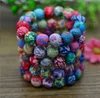 Mixed order 8mm 10mm 12mm 15mm Colorful Soft clay polymer clay bracelets 20pcs Bohemian beaded bracelets