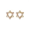 Stud -oorbellen FYSL Lichtgele gouden kleur Star Point Pearls For Women Transfer Lucky Gift Sieraden