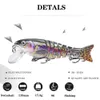 Esche Esche 110MM 173G Affondamento 8 segmenti Multi snodato Swimbait Minnow Pesca per pesce mandarino Pike Bass In Sea Lakes River Pond 230530