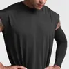 Męskie topy zbiornikowe ubranie Fitness Szybka męska koszula bez rękawów Summer Summer Top Sport Running Mesh kulturystyka