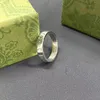 Anello in argento 925 Fashion Jewelry Designer Fedi nuziali Gioielli di lusso Doppia lettera Regalo di fidanzamento in oro