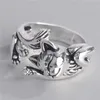 Bande Anneaux Mignon Fortune Chat Forme Femmes Anneaux D'ouverture Argent Couleur Danse Partie Doigt Anneau Délicat Fille Cadeau 2021 Nouveaux Bijoux De Mode J230531