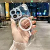 Kameraobjektiv Glas Bildschirmschutz Transparent Magsafe Magnetische kabellose Ladehüllen Weiche Silikon stoßfeste Abdeckung für iPhone 15 14 13 12 11 Pro Max Plus