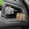 Ny Diamond Elephant Air Freshener Aroma Auto Vent Outlet Clip Fragrance Köln Aromaterapi Parfymdekor BLING Biltillbehör L230523