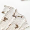 Одежда наборы унисекс новорожденный мальчик девочка одежда милый маленький медведь шорты с короткими рукава
