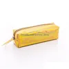 Blyertspåsar iriserande laserfodral kvalitet pu skoltillbehör Stationery present Pencilcase söta låda verktyg VT1444 Drop Delivery Office B DHXI00