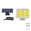 Split Solar Wall Lamp 108LED 153LED 150COB 210LED Outdoor Waterproof 3 Lases Motion Sensor Garden Yard Garage Lights