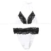 Women's Swimwear JAYCOSIN Summer 2023 Female Bikinis Set Beach Seaside Lace Strap Solid Multicolor Bikini Wear Bathing