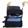 Storage Bags Hook Portable Cube Collapsible 3-Shelf Bag Luggage Organizer Shelves