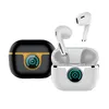 Beyaz TWS Kablosuz Kulaklıklar Kulaklıklar Bluetooth Yüksek Fidelity Müzik Kuffie Güç Ekran Tip C Şarj Kılıfı Dokunma Kontrolü HD Akıllı Telefon İçin Çağrı Kulaklığı