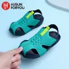Sandaler Summer Candy Color Boys Kids Shoes Beach Mesh Sandalas Fashion Sports Girls Hollow Out Sneakers 230530