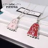 Designer Schmuck Armband Halskette Ring Tropfen Kleber rosa Emaille Elf 925 Trend männlich weiblich Liebhaber gleiche Schlüsselbein Kette Anhänger hohe Qualität